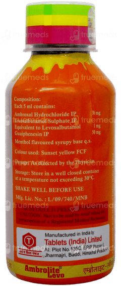 Ambrolite Levo Syrup 100Ml